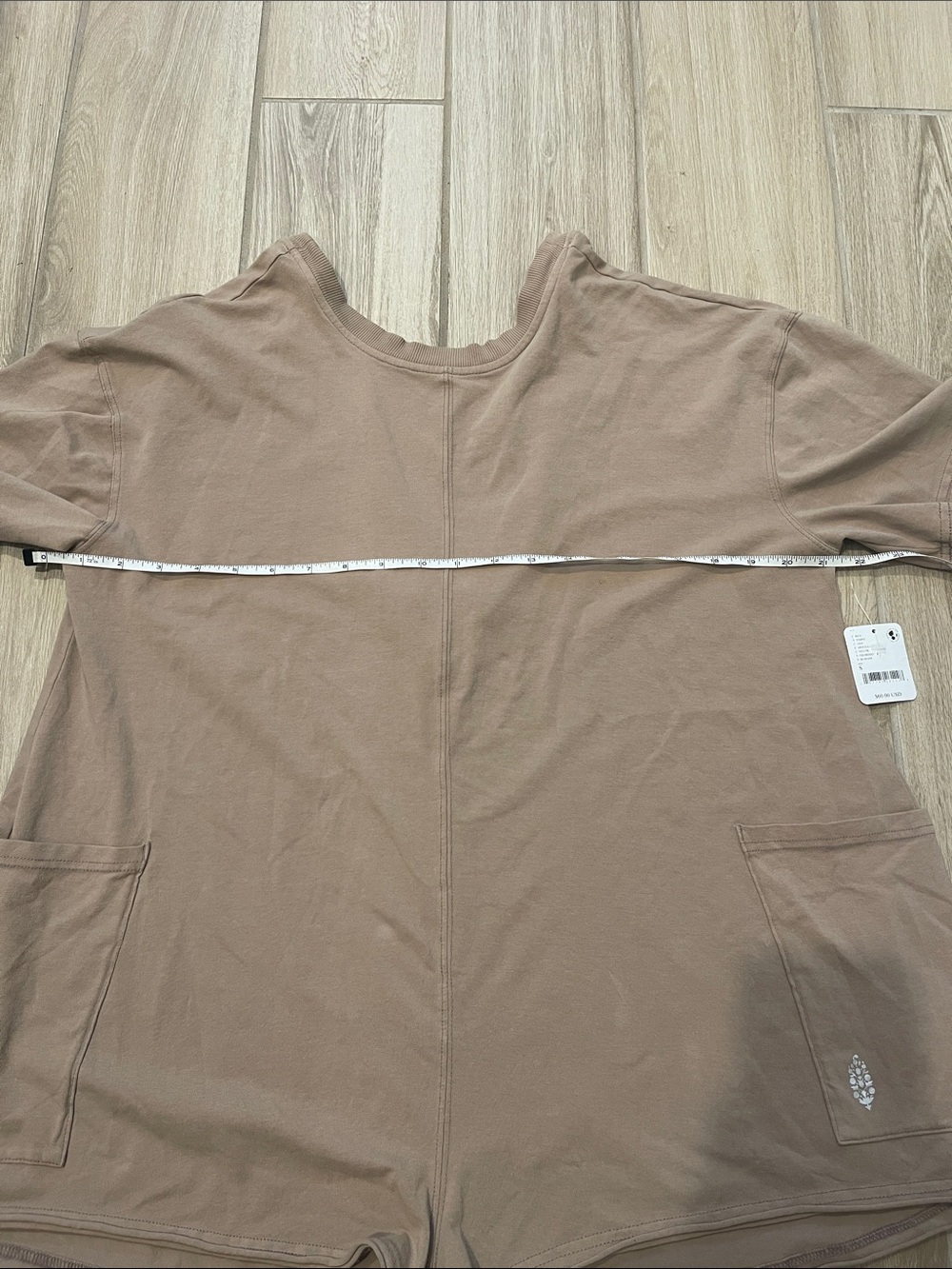 NWT Free People FP Movement Hot Shot Tee Romper Mocha Latte Sz S - Picture 15 of 16